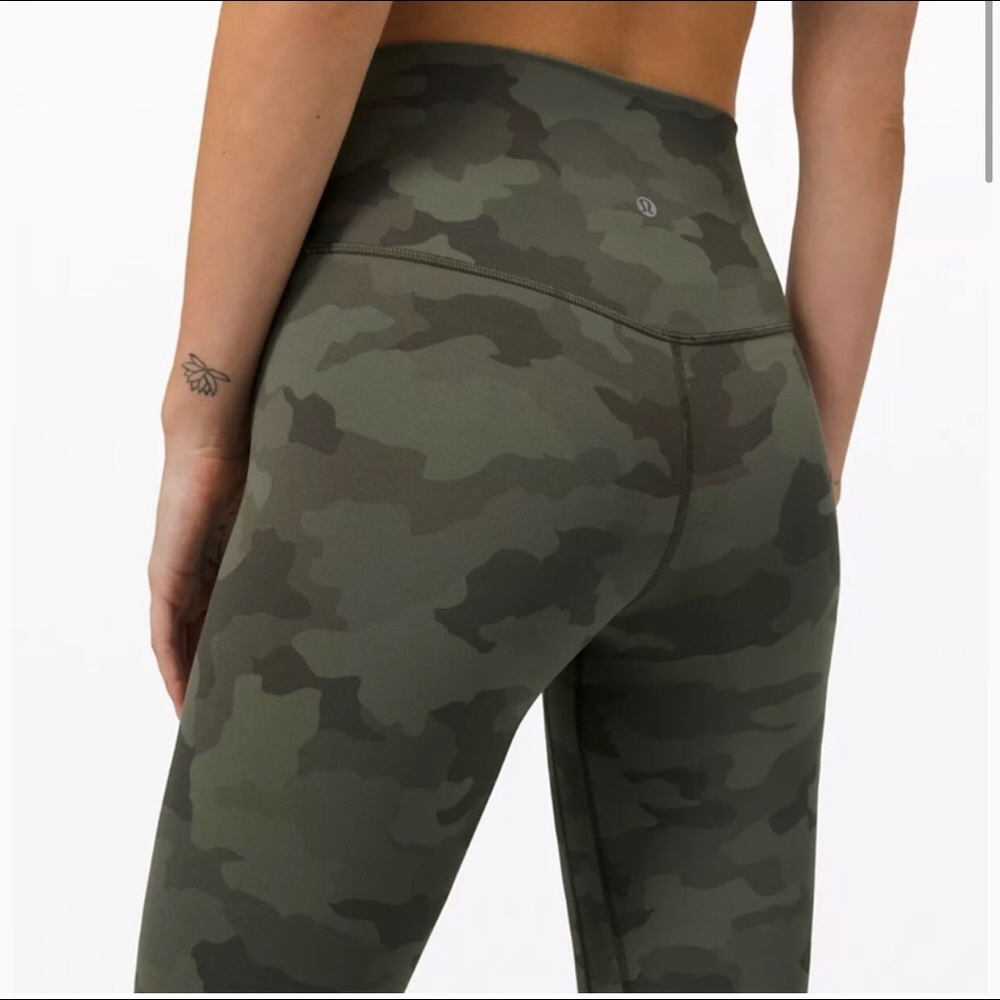 EUC lululemon Align 25” in heritage 365 camo